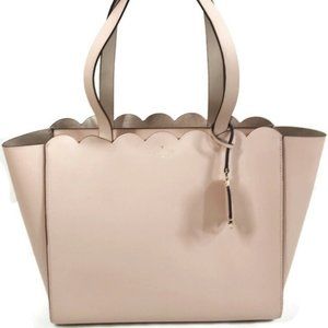 Kat Spade Magnolia Street Pink Leather Tote Bag Shopper Handbag Purse Large